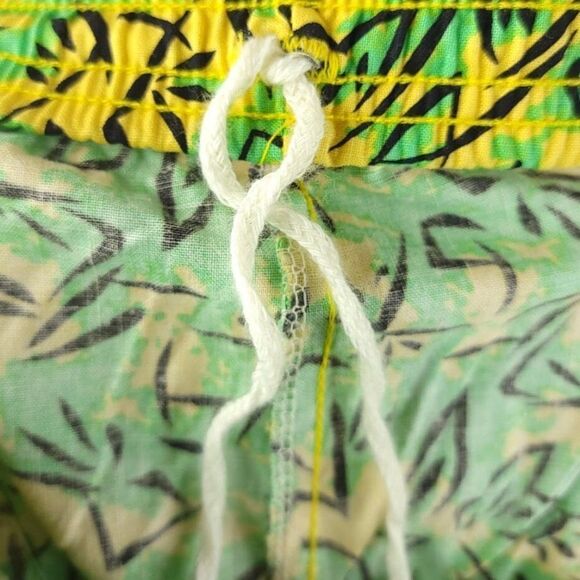 Surf Gear Swim Shorts Vintage 80s All Over Print Abstract Made In USA Medium - Picture 4 of 5